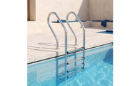 Corrosion-Resistant 4-Step Pool Ladder Sturdy Stainless Steel Pool Ladder Stable Safe