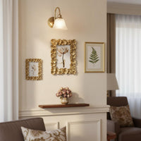Vintage Gold Photo Frame Versatile Display Gold Baroque Frame Easel Rear Crystal-Clear Glass for Partners, Bedroom