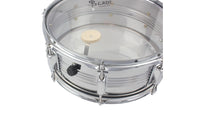 Snare Drum with Drumsticks Silver Marching Snare Drum with Strap Transparent Skin Percussion Instrument for Drummers