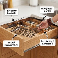 Pull Out Cabinet Organiser for Kitchen Cupboard Storage, Space-Saving Dish Rack Drawers for Homeowners