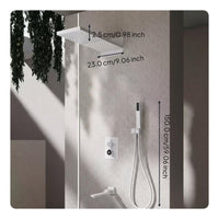 Copper shower set with temp control