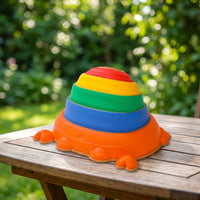 5 Pieces Crab Stepping Stone Stackable Stepping Stones with Textured Surface Toys Stable Toy Long-Lasting for Toddlers, Playroom
