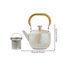 Stainless Steel Teapot Removable Vessel Rust-Resistant for Kitchen, Home Hosts