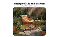 gentle Rocking Motion Single Person rocking chair Indoor & outdoordoor Use Recliner Ergonomic relaxsign Lounge Chair High Weight Capacity for Seniors, Homeowners, Parents, Balcony, Garrelaxn, Bedroom, Living Room