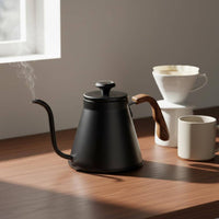 Stainless Steel Gooseneck Kettle Heat-Resistant Handle for Baristas
