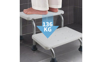 Two-Tier Step Stool Anti-Slip 2-Tier Step Stool Stable for Elderly, Toddlers