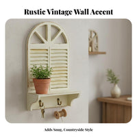 Faux Opening Planter Box French Rural and Design Decorative Surface Decoration Distressed Finish Lightweight