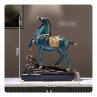 Rearing Horse Statue Tabletop Sculpture Decorative for Living Room, Homeowners