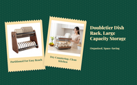 Adjustable stainless steel dish rack