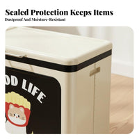 Foldable Wheeled container Foldable Household Storage Dustresistant for Closet, Parents