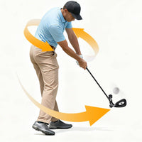 Textured Grip Golf Swing Speed Practice Aid Compact Weighted Golf Club Practice Aid Portable Sporting Equipment Long-Lasting for Golfers