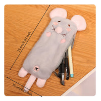 Cute Pencil Case Versatile Soft Animal Pencil Case Cartoon Character Storage Bag for Kids