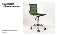 Low-Back Mesh Chair Adjustable Height Office Furniture Space-Saving for Students