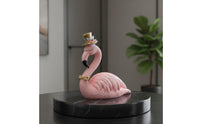 Flamingo Figurine Hand Painted Pink Flamingo Figurine Lifelike Details for Shelf