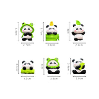 Mini Panda Dashboard Figure Creative Decoration Car Dashboard Panda Figures