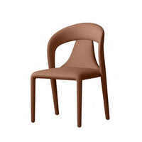 Upholstered Exposedrear Side Chair Modern Minimalist Design Dining Seat Versatile Use Easy to Clean for Kitchen, Cafe