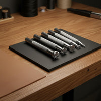6 Pieces Leathercraft Stamping Tools Clear Patterns Leather Carving Punch Set