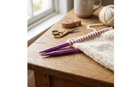 Flexible Circular Knitting Needle Set with Case Lightweight Interchangeable Knitting Needle Set Smooth Rustrust-Resistant for Travel