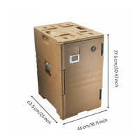 Insulated Food Box Ribbed Interior Insulated Food Carrier Large Capacity Hot Box for Transport