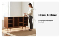 Nordic Nordic configurable unobstructedShelf System Flexible combine-and-match Flexiblestanding Cabinet with Doors adaptable Design Sideboard Sturdy Construction for Decor aficionados, Apartment Dwellers, Book Lovers, Dining Room, Study, Bedroom, Hallway