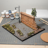 WW2 City Corner Display 1/35 Scale Street Lamp Base Scene Resin