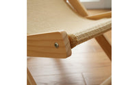 Solid Wood Frame Sisal Feline Scratcher Lounger Foldable Design Wooden Feline Lounger for Cats, Indoor