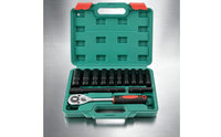 Socket Wrench Set with Case Resistant Socket Wrench Set Heat-Treated Tool Kit for Mechanics, Home Handypersons, Garage, Workshop, Home Maintenance