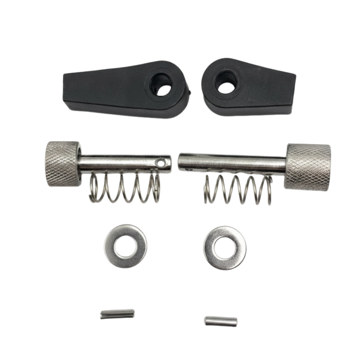Black Plastic Outboard Motor Control Connector Kit Knurled Motor Control Linkage Hardware Adjustment Pieces Connector Block Kit Compression Springs