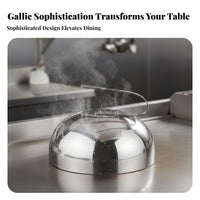 Anti Stainless Steel Steak Cover Long-Lasting Steak Basting Cover Easy to Clean for Home Cooks, Chefs, Hotels, Kitchen, Outdoor Cooking