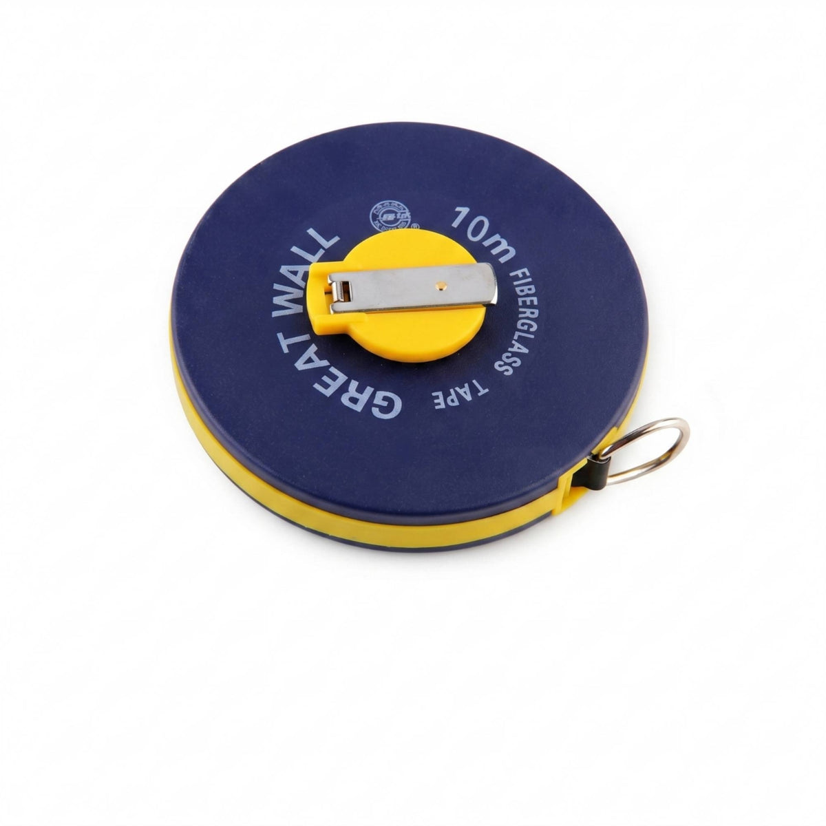 Metal Hook Fiberglass Tape Measure Double-Guide Wheel Disc Tape Measure