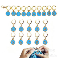 DIY Alloy Accessories Number Oil Drop Pendant for Bracelet Making