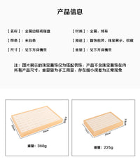 首饰盘戒指耳钉挑选盘珠宝收纳看货首饰托盘展示道具戒指收纳跨境