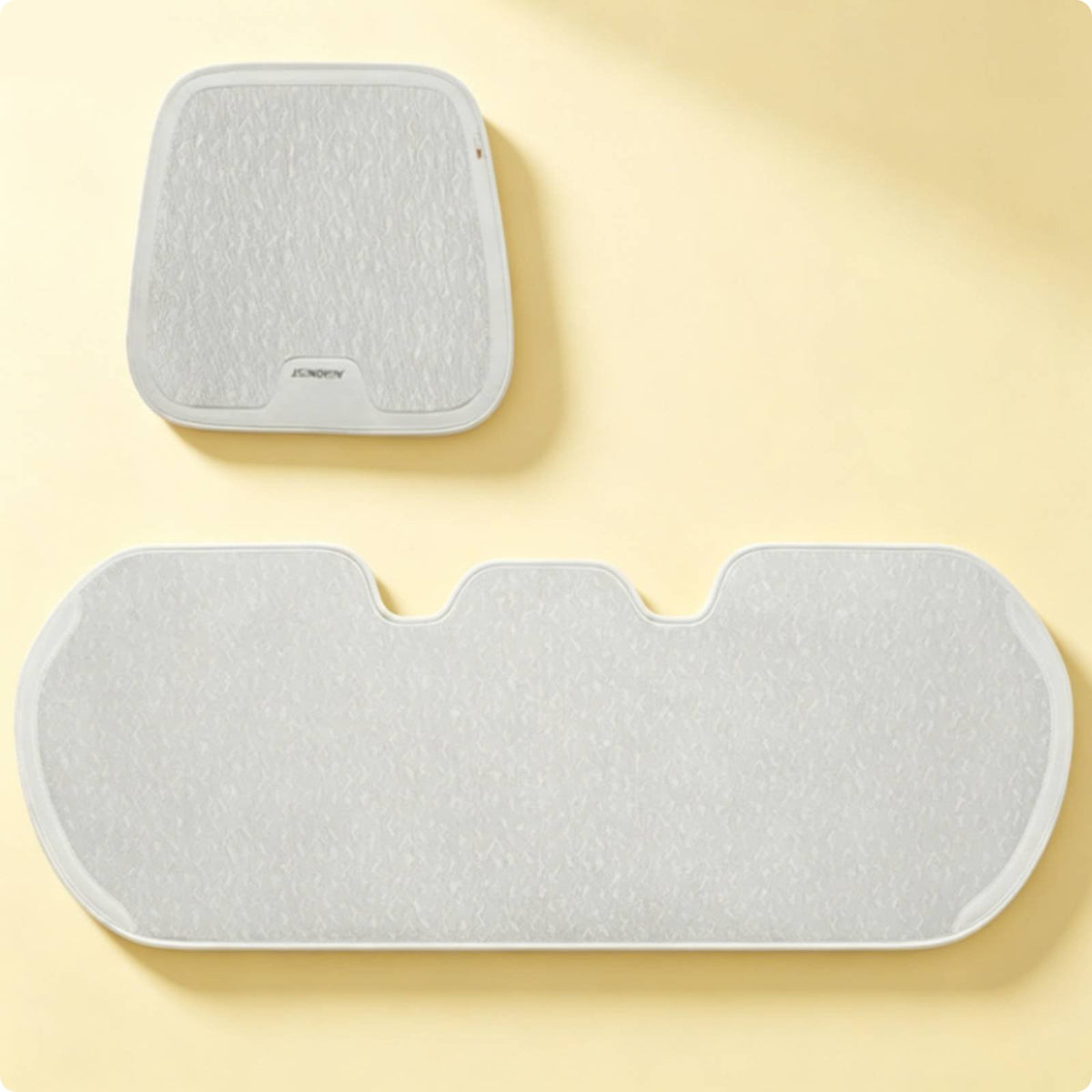 3 Pieces Ice Silk Car Cushion Non-Slip Cooling Car Seat Cushion Easy to Clean