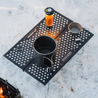 Foldable Ultralight Folding Table Portable Ultralight Backpacking Table Compact Backpacking Cook Stand Quick Setup for Backpackers, Hikers, Campers, Hiking, Picnic, Beach