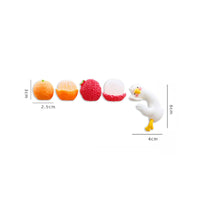 Cute Car Figurine Easy Installation Mini Fruit Car Ornament for Women