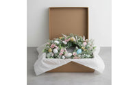 Easter Oval Wreath Pastel Colors Easter Wreath Reusable for Entryway