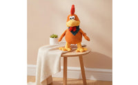 Chicken Toy with Bandana Electric Stuffed Chicken Interactive Cartoon-Style for Children, Playroom, Birthday Party