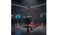 Hydraulic Engine Hoist Easy to Move Engine Hoist with Wheels Cherry Picker Heavy Duty Lift Smooth-Rolling for Mechanics, Garage