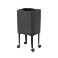 Wheeled Trash Can Slim Wastebasket Space-Saving for Kitchen, Living Room
