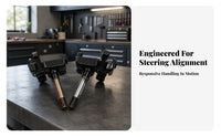 Steering Joint Assembly | Black Painted Finish, Heavy-Duty Metal Construction, for ATV