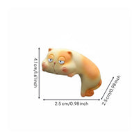 Feline Monitor Ornament Plump Feline Monitor Decor Cream-Yellow for Office, Home
