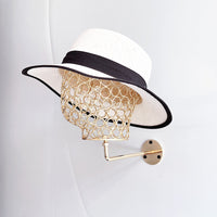 Metal Wall-Mounted Head Mold Hat Display Rack