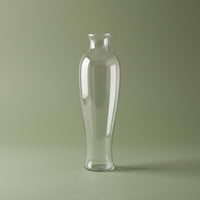 Clear Glass Vase Japanese Aesthetic House Decoration Zen Inspired for Bookshelf
