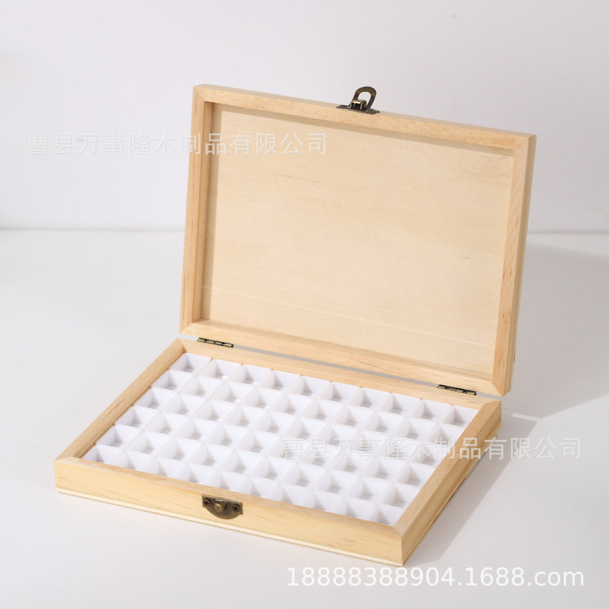 60-slot Plain Wood C