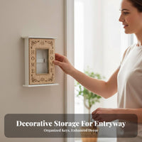 Wall Mounted Key Case Easy to Install Vintage Key Storage Box Great Gift Home Organization for Hallway