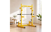 Squat Rack with Weight Storage Storage Multifunction Guide Bar Rack Machine Freestanding Bench Bench Stand for Lifters, Athletes, Home Gym