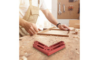 High Precision 90 Degree Positioning Square Rust Proof Right Angle Clamping Square Anodized Finish Woodworking Corner Clamp Tool Easy to Use for Woodworkers, Carpenters