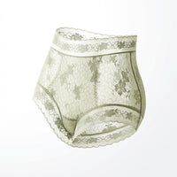 Underwear Women High Waisted Knickers with Gusset Lining, Nylon Pants for Daily Wear and Everyday Use, Lace Trim