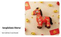 Chinese Astrological Horse Stuffed Ie Festive Atmosphere Year of the Horse Symbol Doll Holiday Decoration Gentle Feel PP Cotton