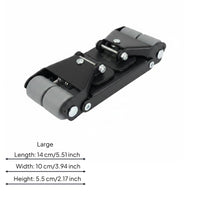 4 Pieces Clamp Furniture Dolly Compact Heavy Duty Furniture Mover Low-Height